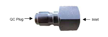 B.A.R. Group - Plug A QC Coupler F Inlet